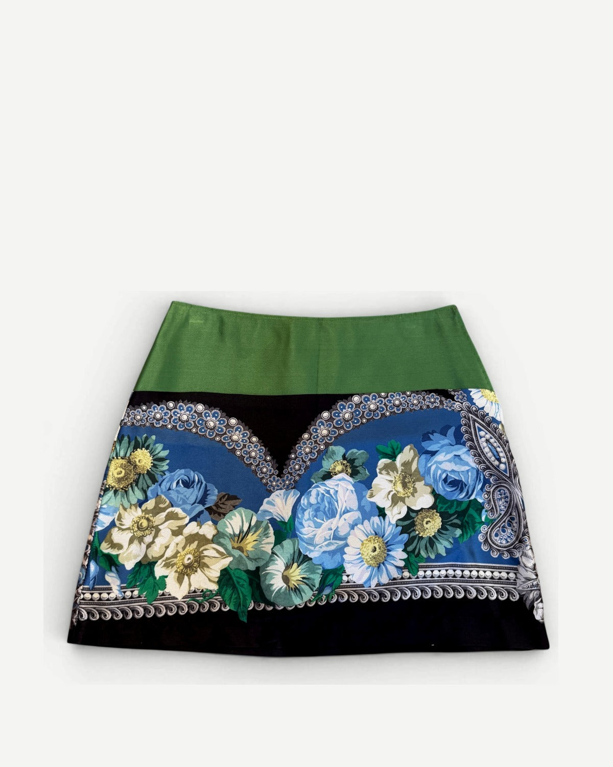 Dolce & Gabbana Floral Silk Mini Skirt