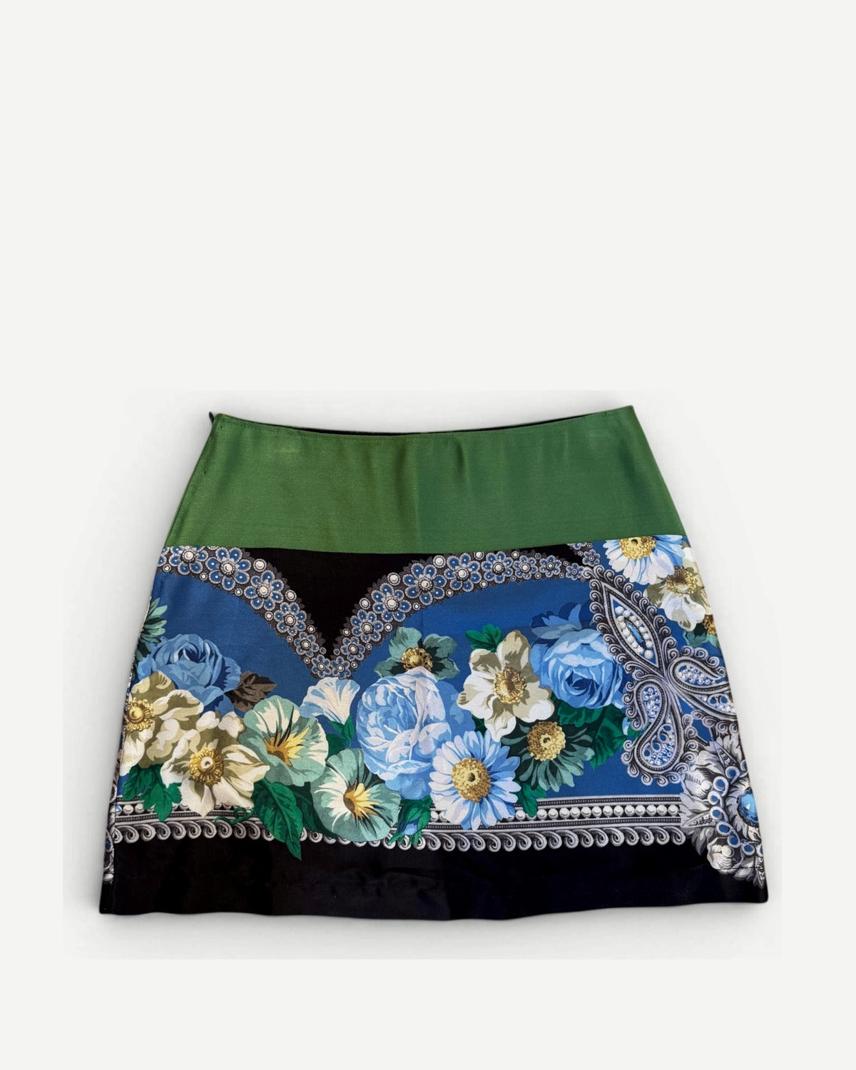 Dolce & Gabbana Floral Silk Mini Skirt