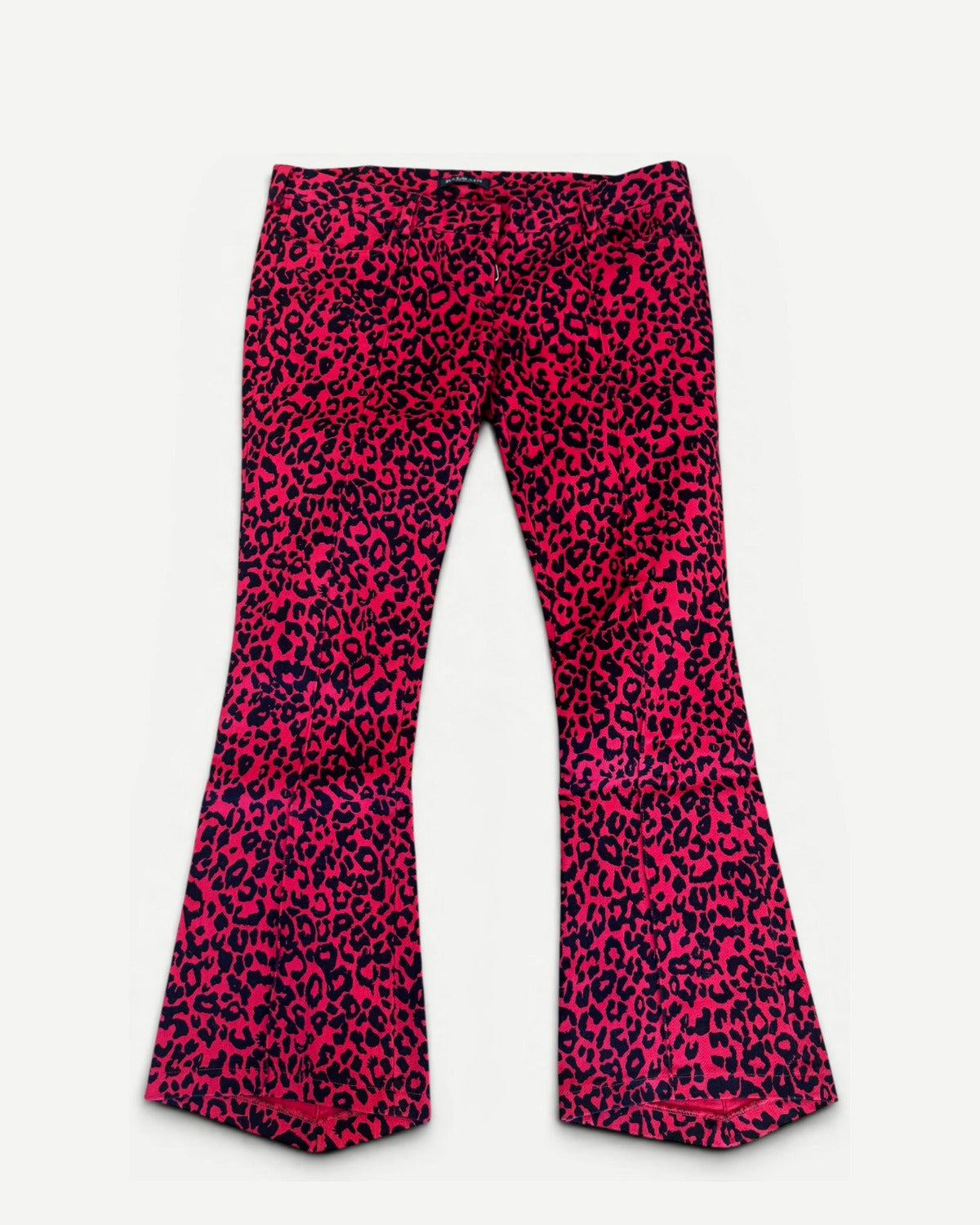 Balmain by Christophe Decarnin Leopard Print Flared Denim