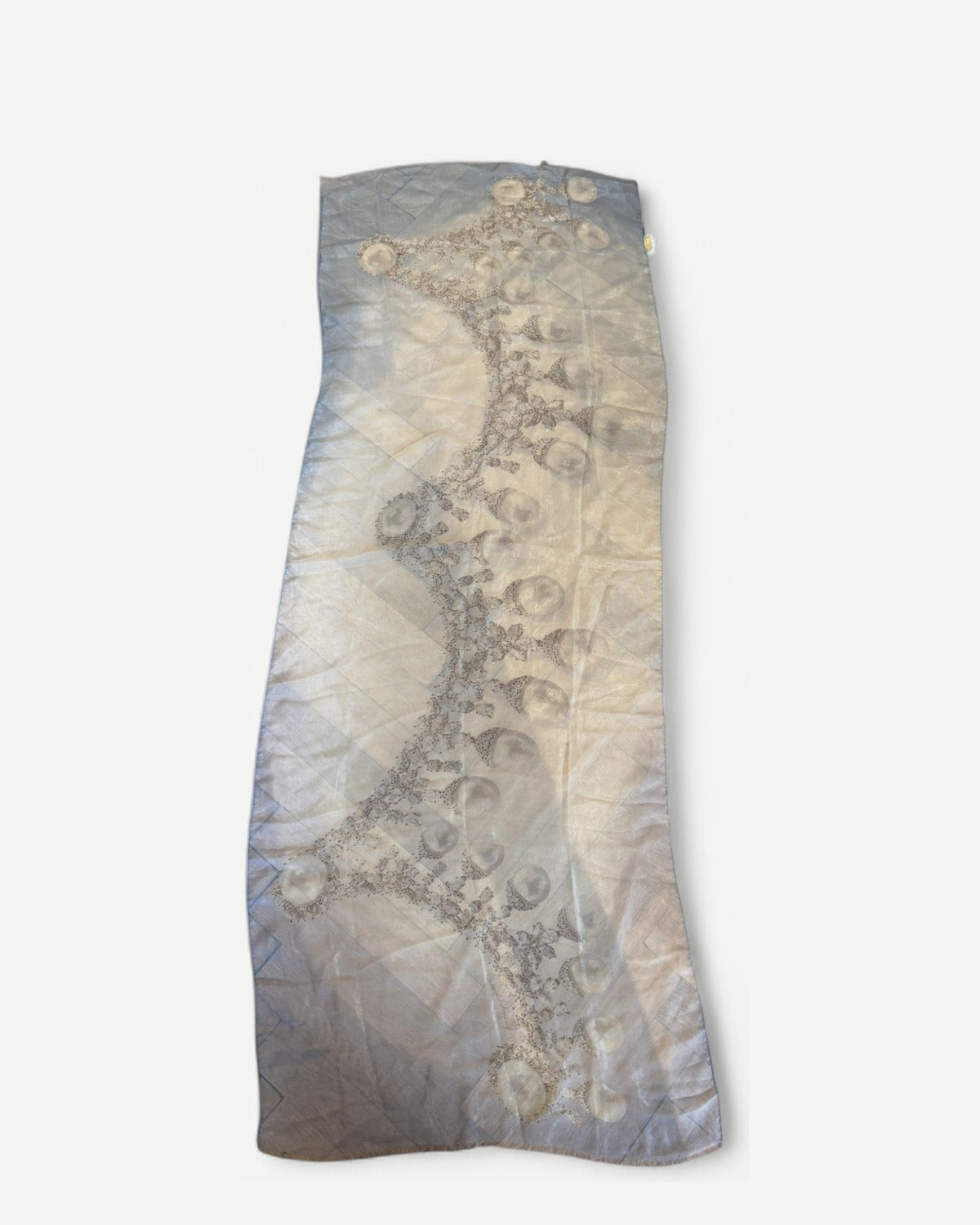 Roberto Cavalli SS01 Pearl Print Silk Scarf