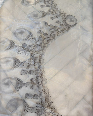 Roberto Cavalli SS01 Pearl Print Silk Scarf