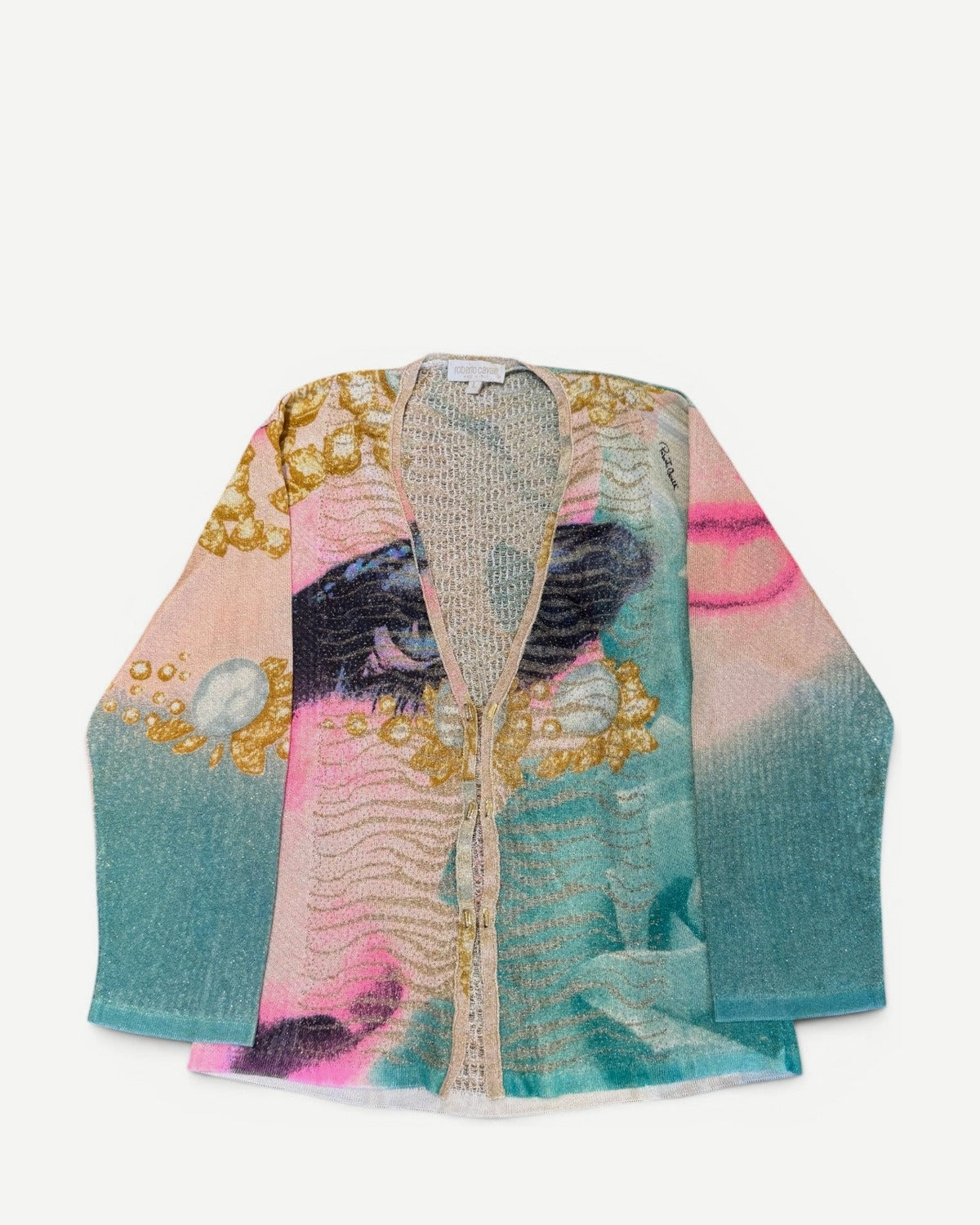 Roberto Cavalli SS01 Liz Taylor Knit Cardigan