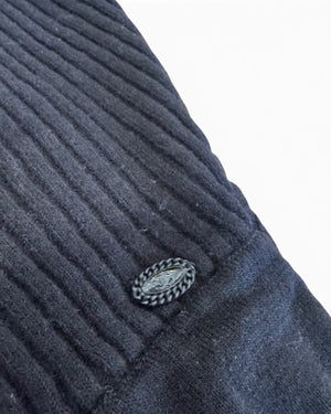 Chanel by Karl Lagerfeld AW06 Black Layered Ribbed Knit Skirt