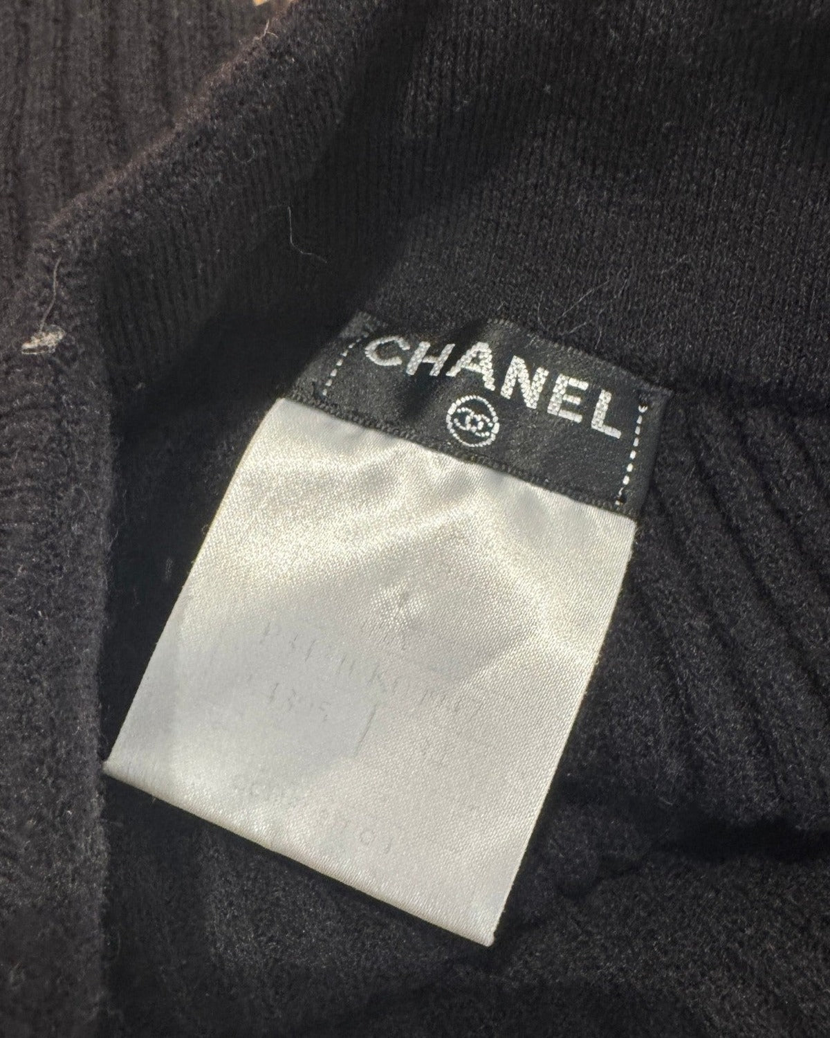 Chanel by Karl Lagerfeld AW06 Black Layered Ribbed Knit Skirt