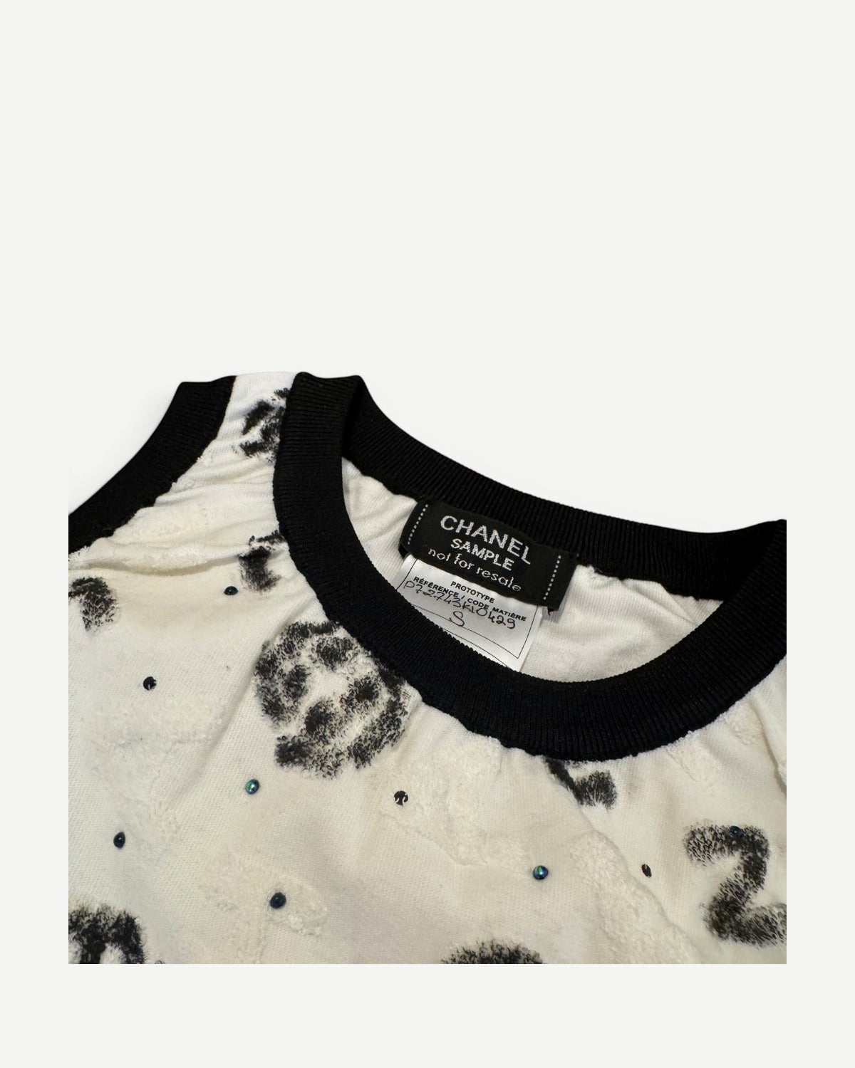 Chanel SS22 Logo Applique 2 Piece Set Sample