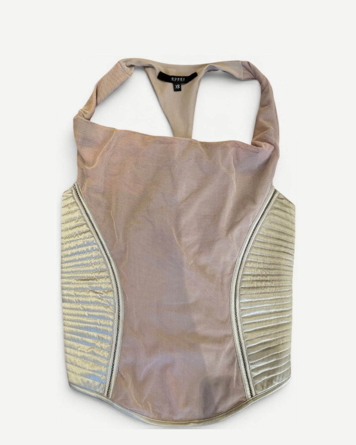 Gucci by Tom Ford FW03 Paneled Mesh Racerback Top