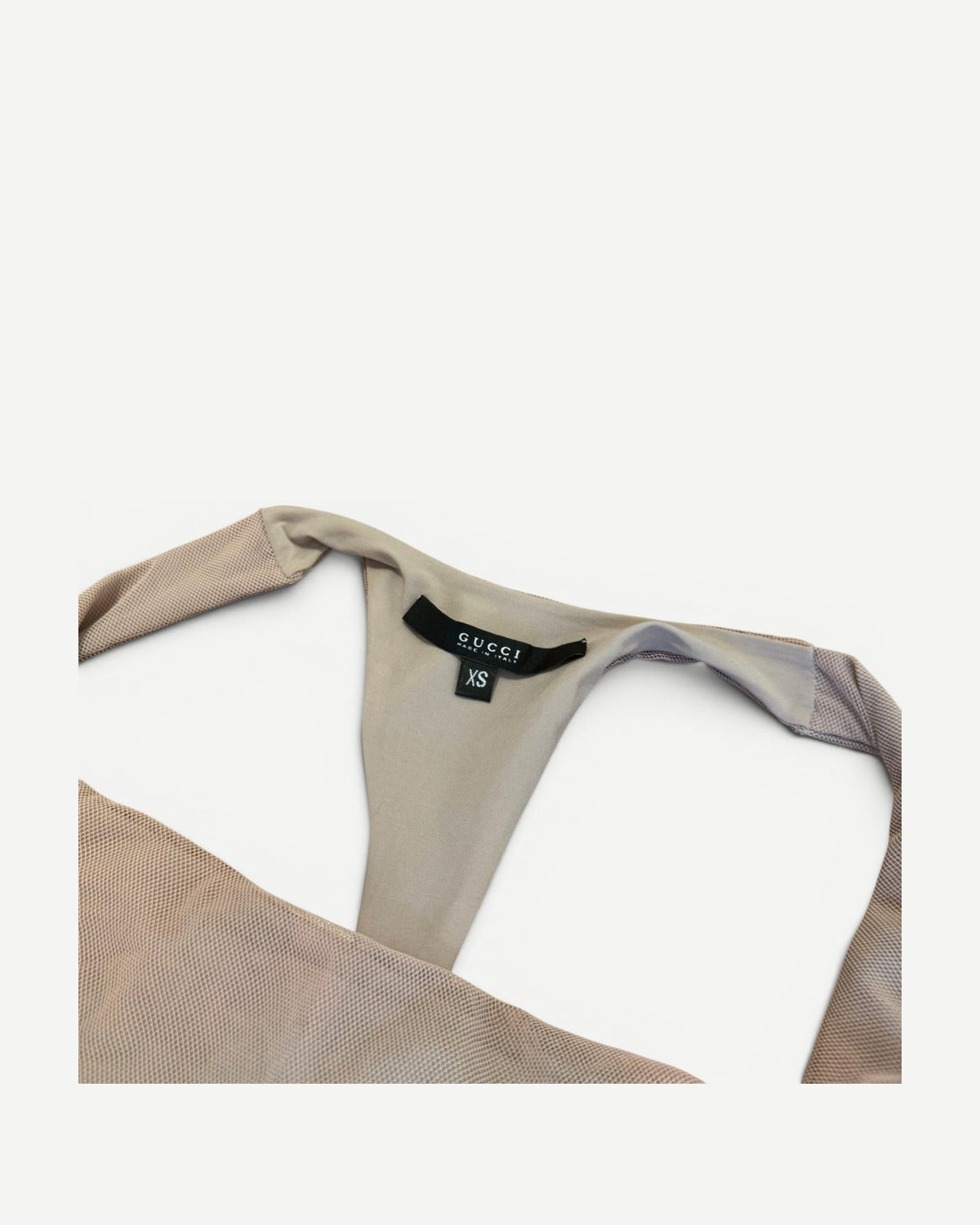 Gucci by Tom Ford FW03 Paneled Mesh Racerback Top
