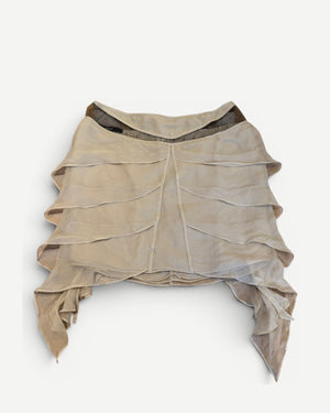 Gucci by Tom Ford SS02 Silk Mesh Layered Skirt