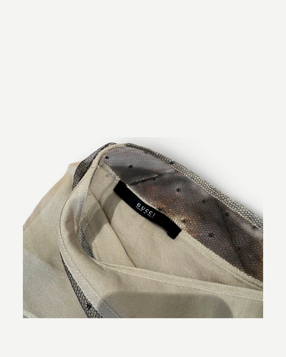 Gucci by Tom Ford SS02 Silk Mesh Layered Skirt