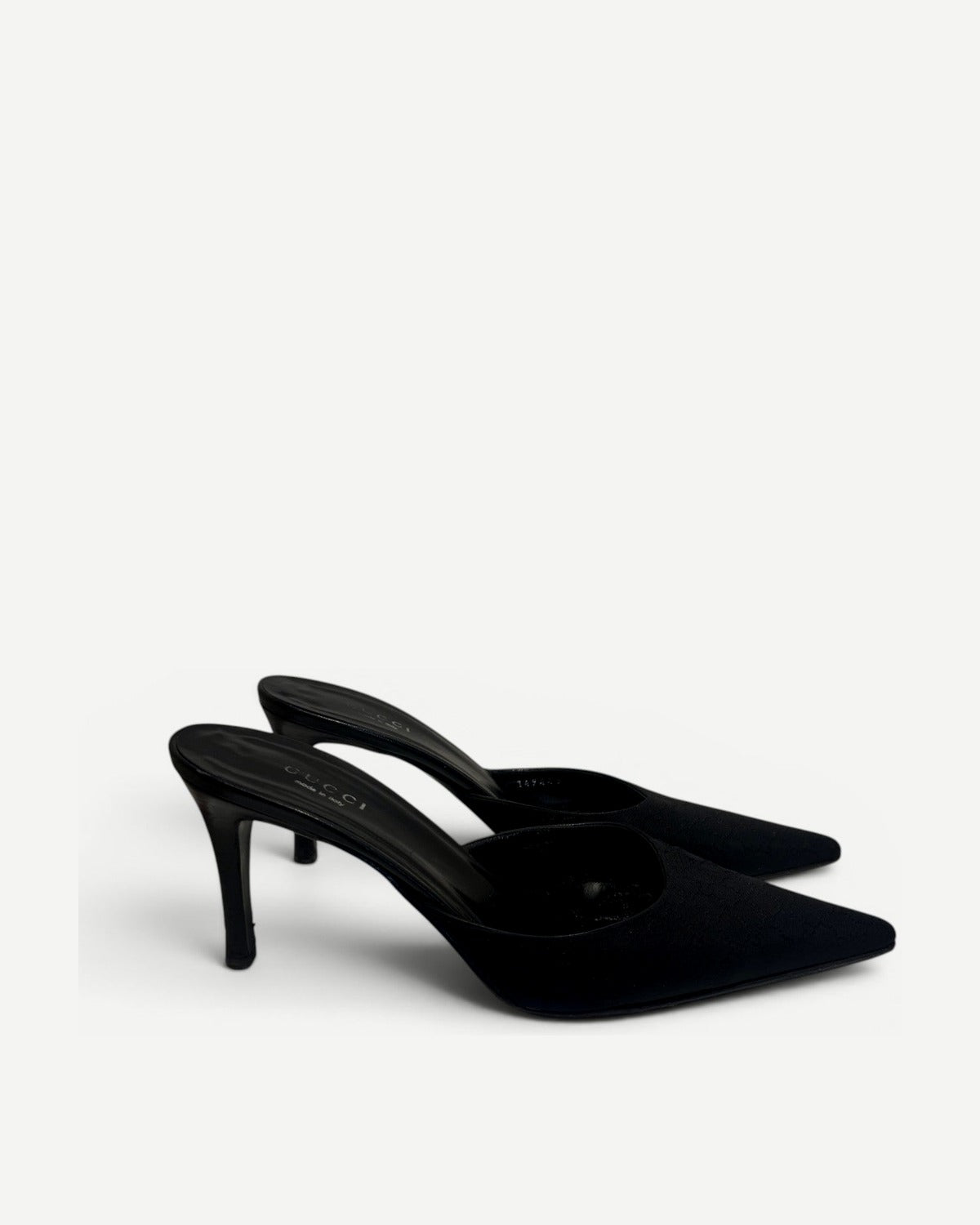 Gucci 2000s by Tom Ford Monogram Pointed Toe Heels