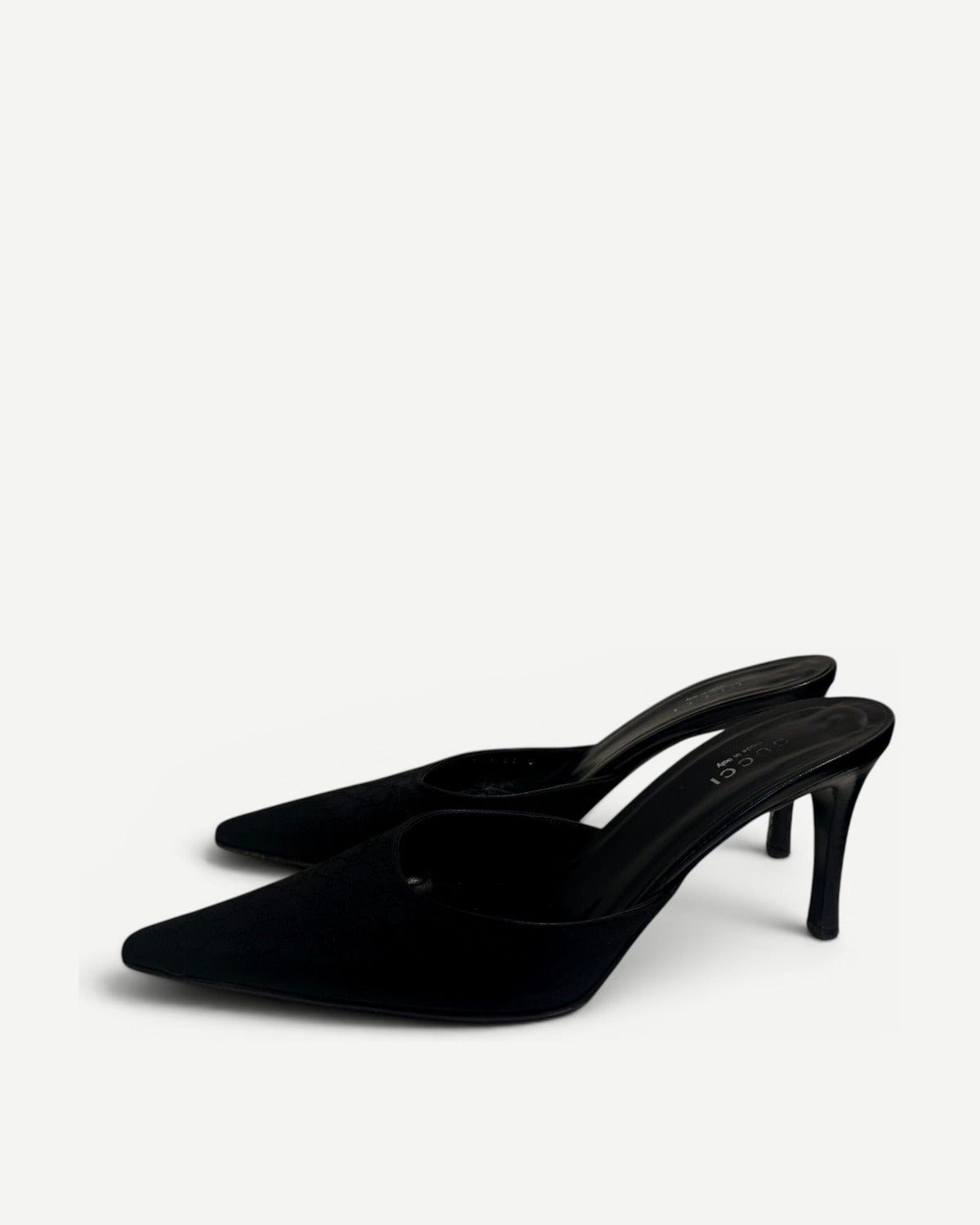 Gucci 2000s by Tom Ford Monogram Pointed Toe Heels