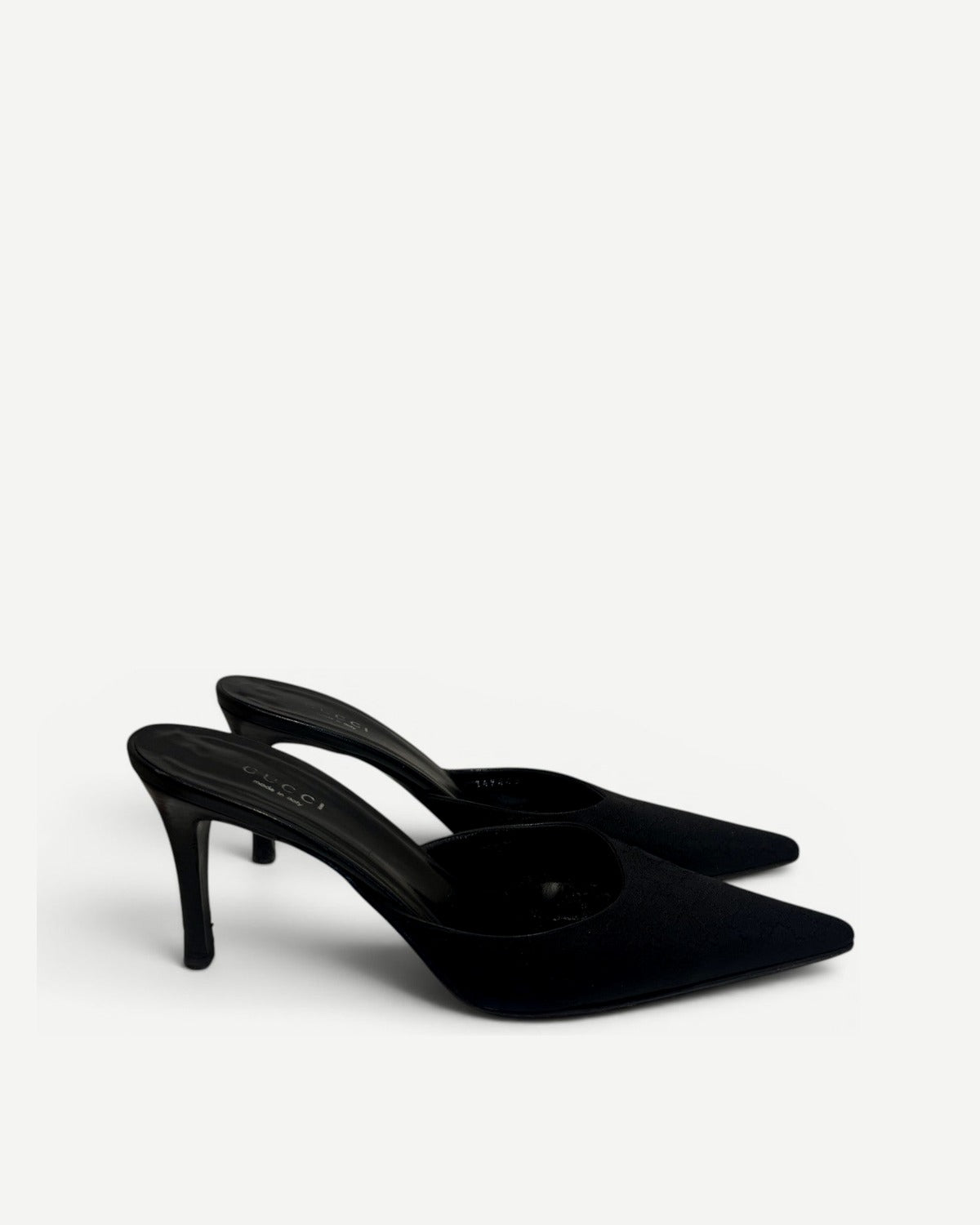 Gucci 2000s by Tom Ford Monogram Pointed Toe Heels