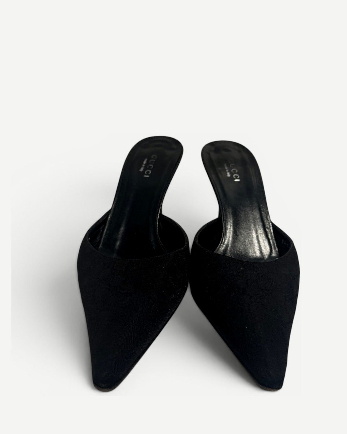 Gucci 2000s by Tom Ford Monogram Pointed Toe Heels
