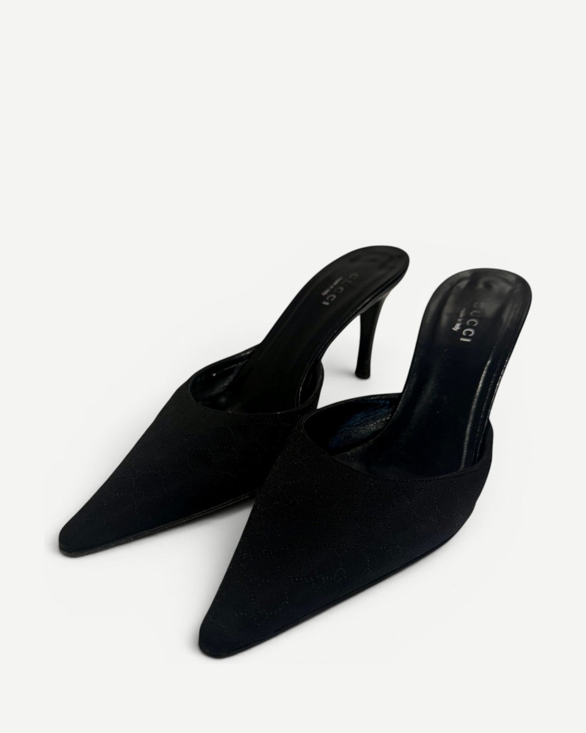 Gucci 2000s by Tom Ford Monogram Pointed Toe Heels
