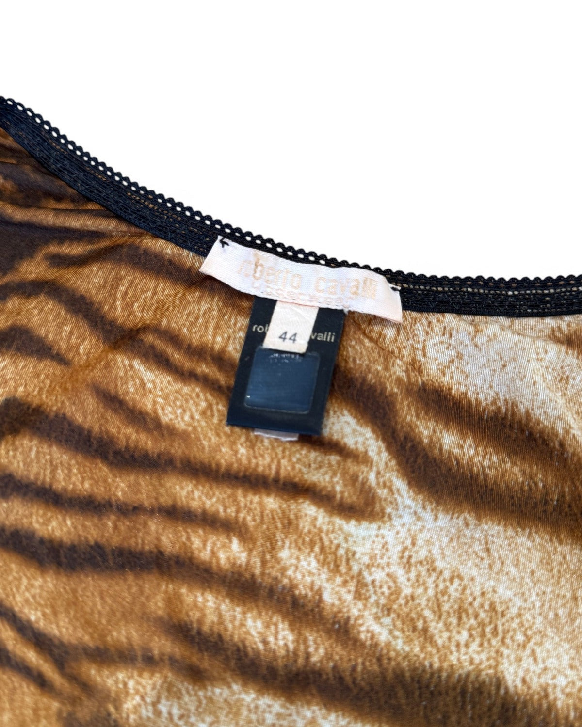 Roberto Cavalli 2000s Tiger Print Top