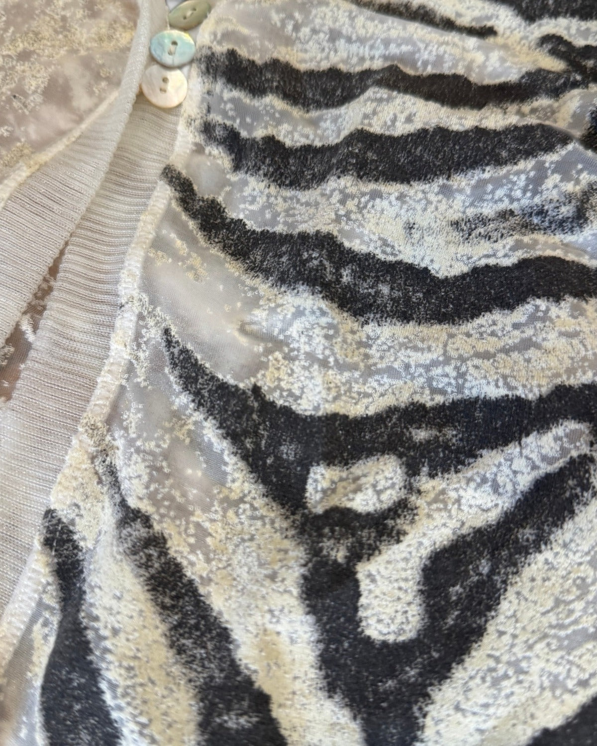 Roberto Cavalli SS99 Zebra Print Twin Set