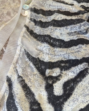 Roberto Cavalli SS99 Zebra Print Twin Set