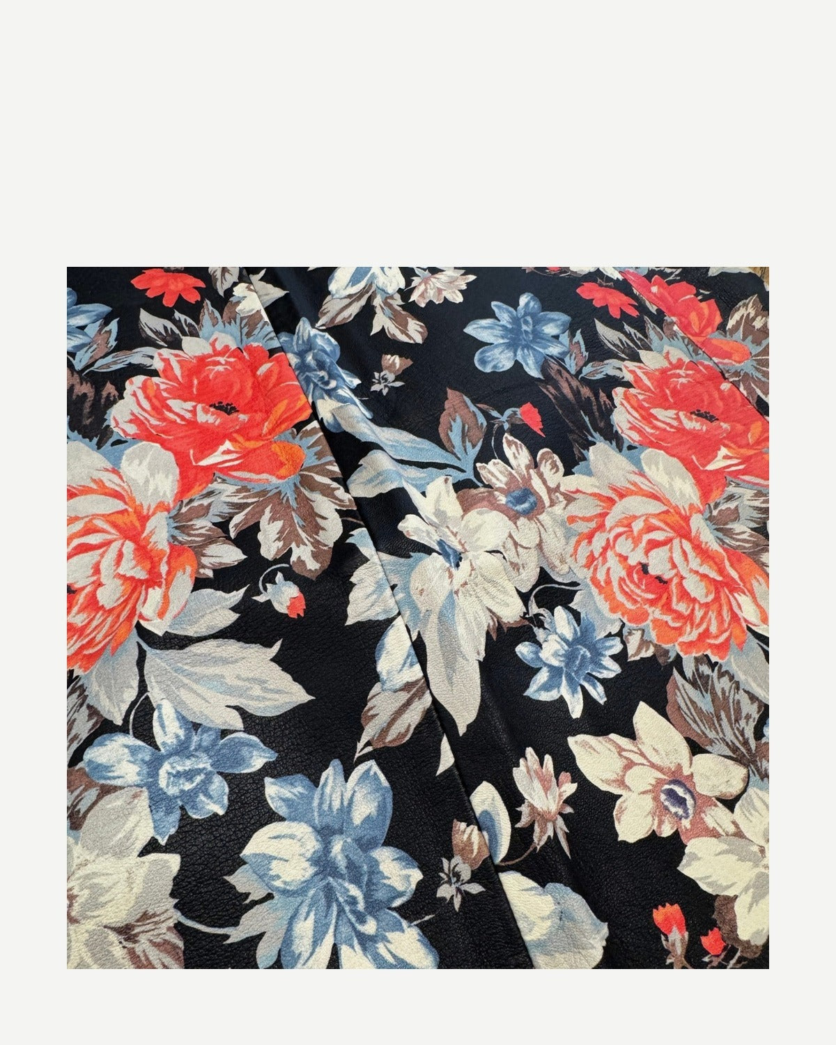 Céline by Phoebe Philo Resort 2012 Floral Leather Skirt