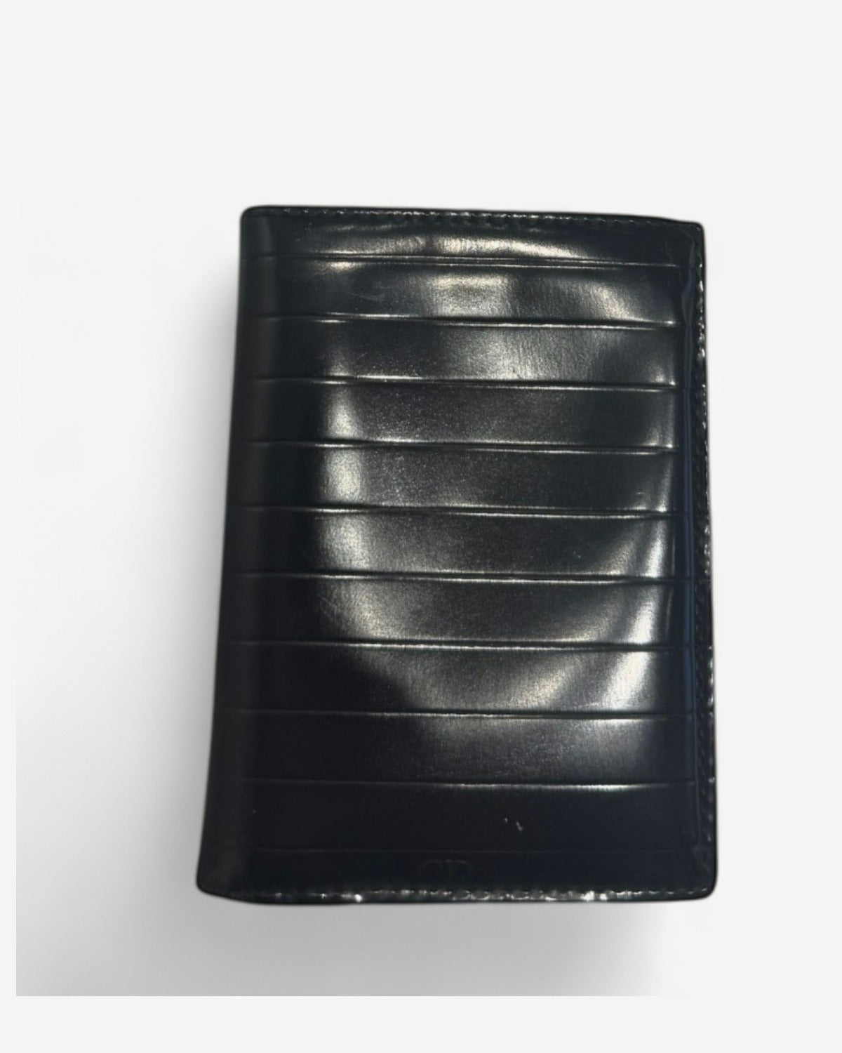 Dior Homme 2000s by Hedi Slimane Black Paneled Leather Wallet
