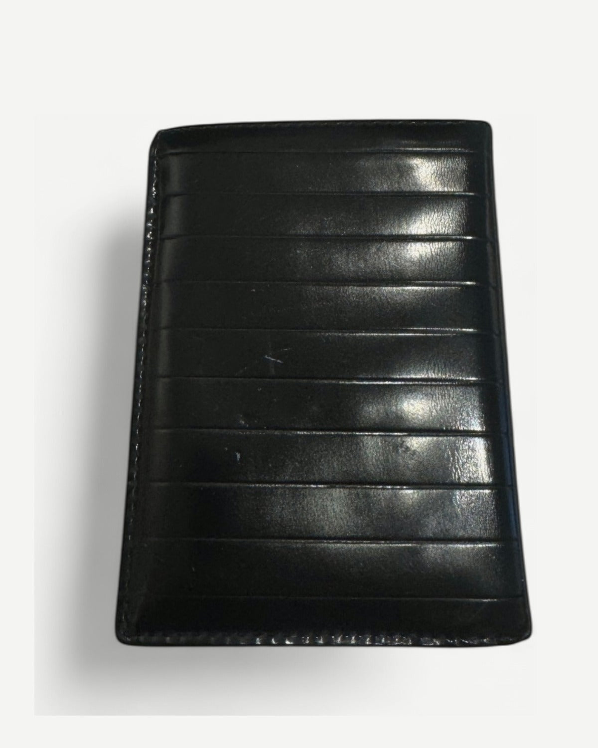 Dior Homme 2000s by Hedi Slimane Black Paneled Leather Wallet