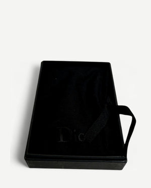 Dior Homme 2000s by Hedi Slimane Black Paneled Leather Wallet