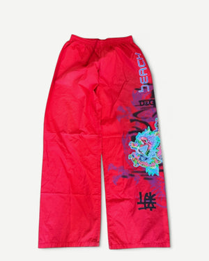 Dolce & Gabbana 2000s Dragon Print Wide Pants