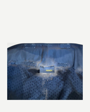 Fendi 2000s by Karl Lagerfeld Nylon Contrast Baguette Logo Belt Mini Skirt