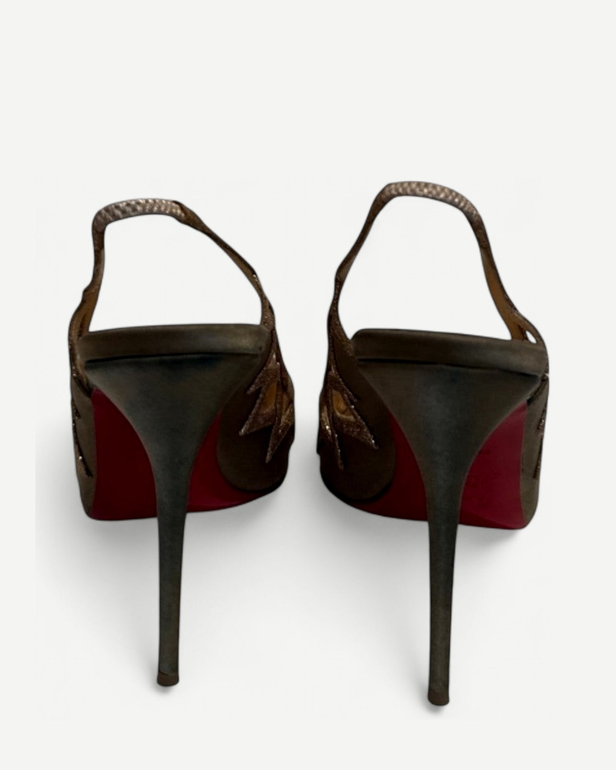 Christian Louboutin Geometric Glitter Heels