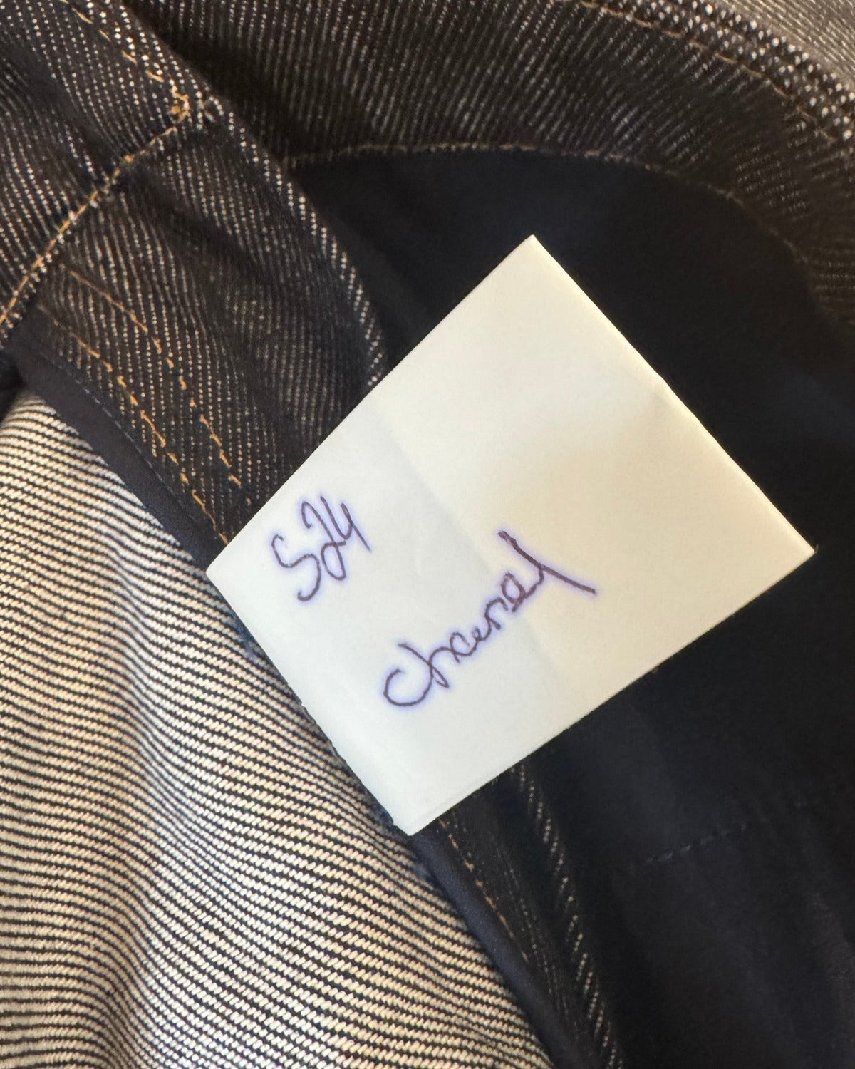 Chanel SS24 Side Closure Raw Denim Sample