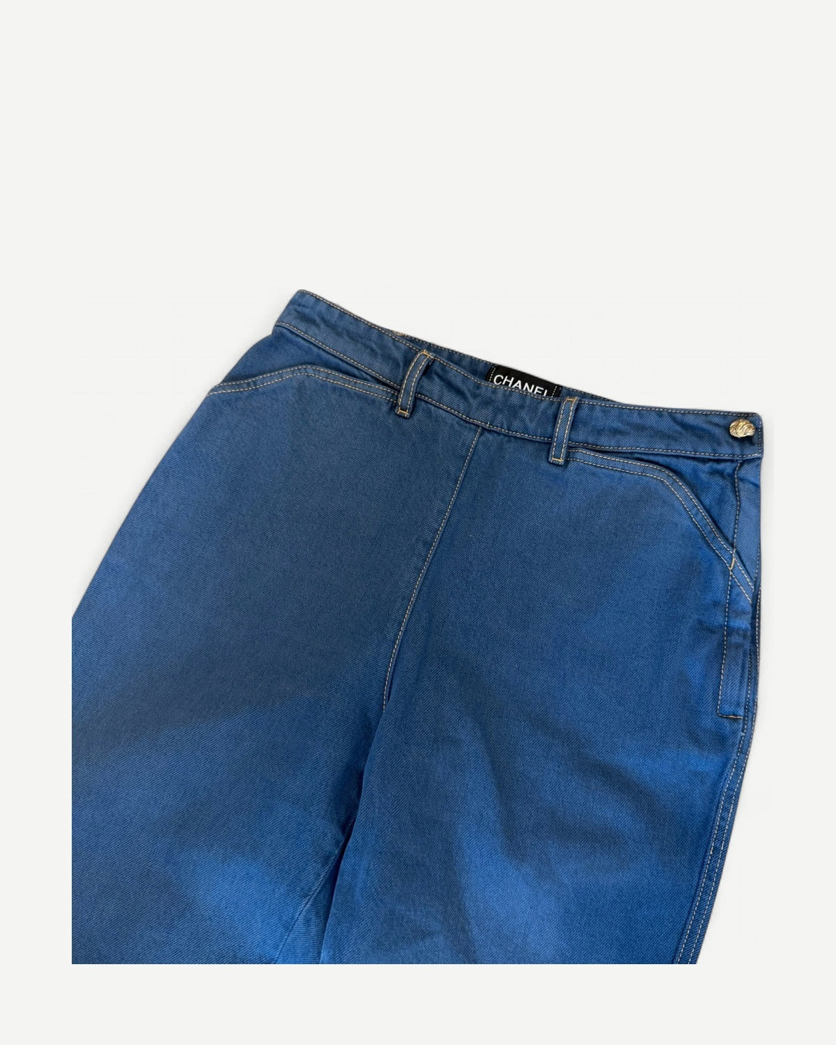 Chanel SS24 Stone Washed Side Zip Denim Sample