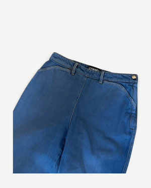 Chanel SS24 Stone Washed Side Zip Denim Sample