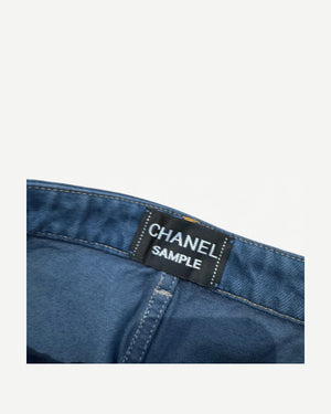 Chanel SS24 Stone Washed Side Zip Denim Sample