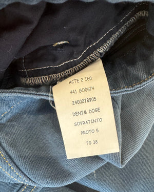 Chanel SS24 Stone Washed Side Zip Denim Sample