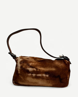 2000s Pony Hair Baguette Bag