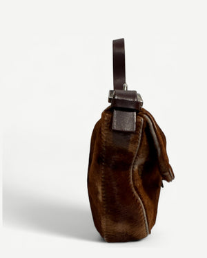 2000s Pony Hair Baguette Bag