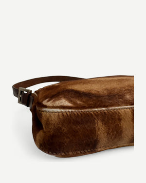 2000s Pony Hair Baguette Bag