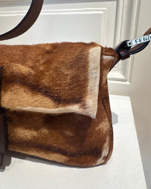 2000s Pony Hair Baguette Bag
