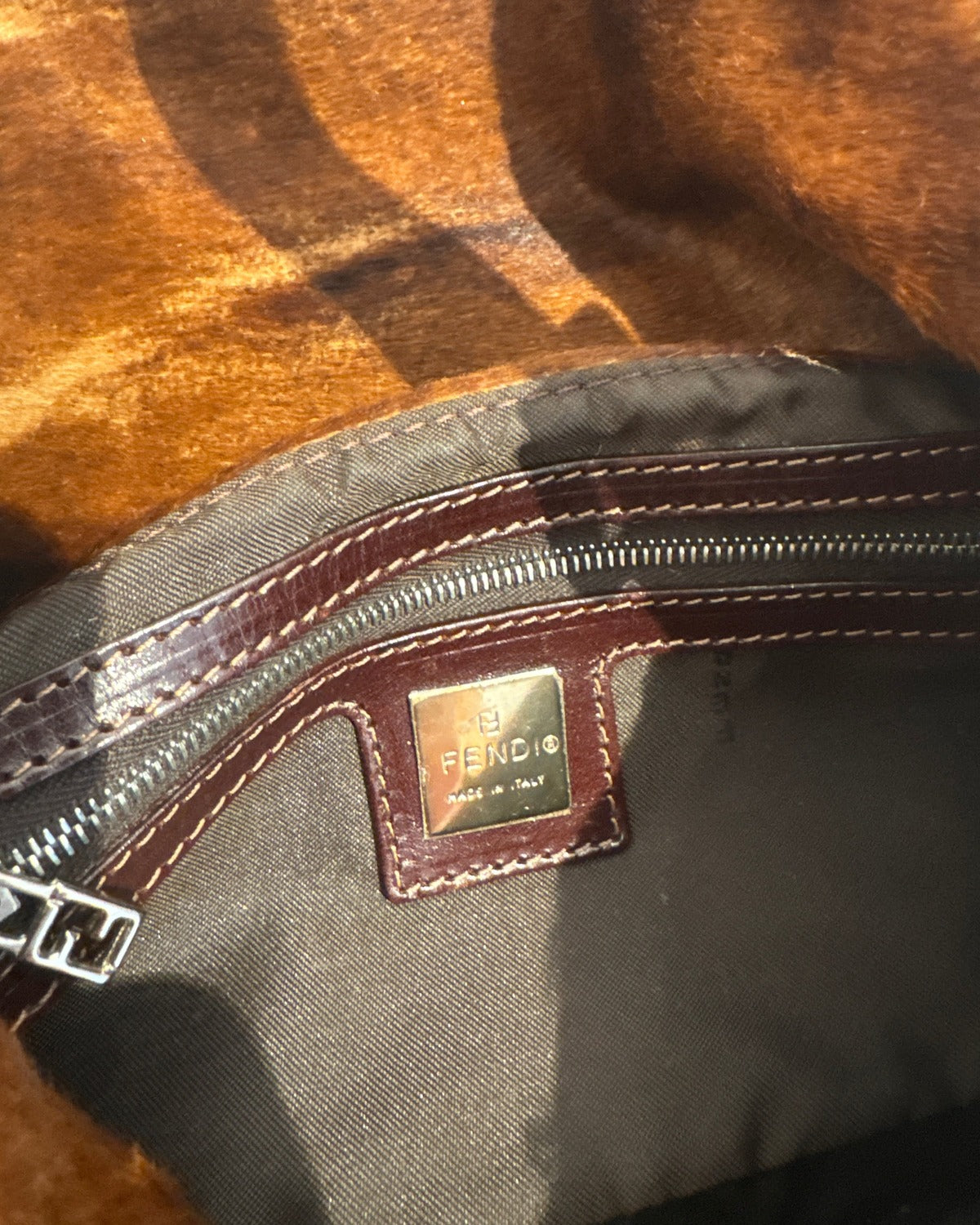 2000s Pony Hair Baguette Bag