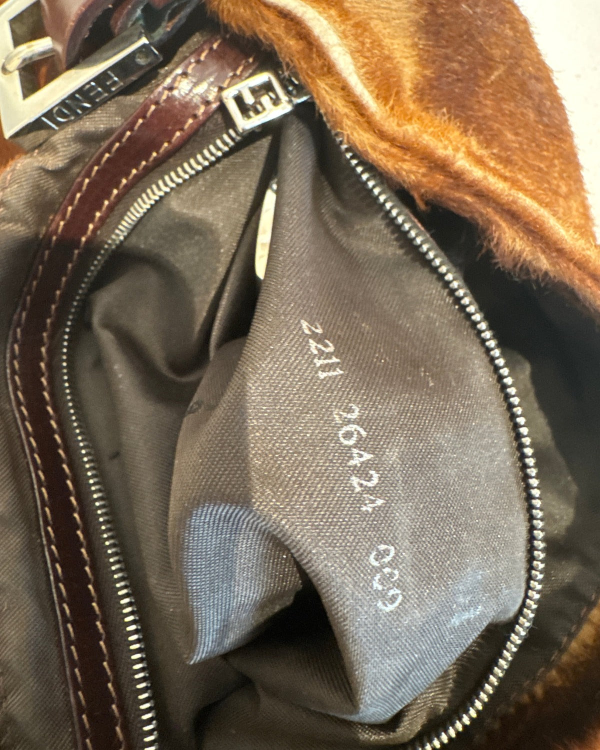 2000s Pony Hair Baguette Bag