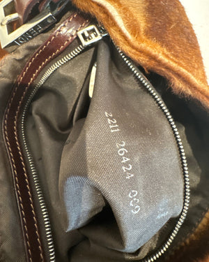 2000s Pony Hair Baguette Bag