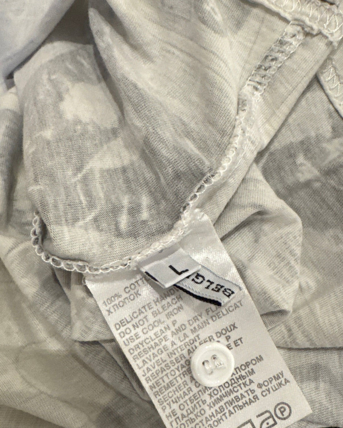 Ann Demeulemeester Michael Jackson Newspaper Print Polo Shirt