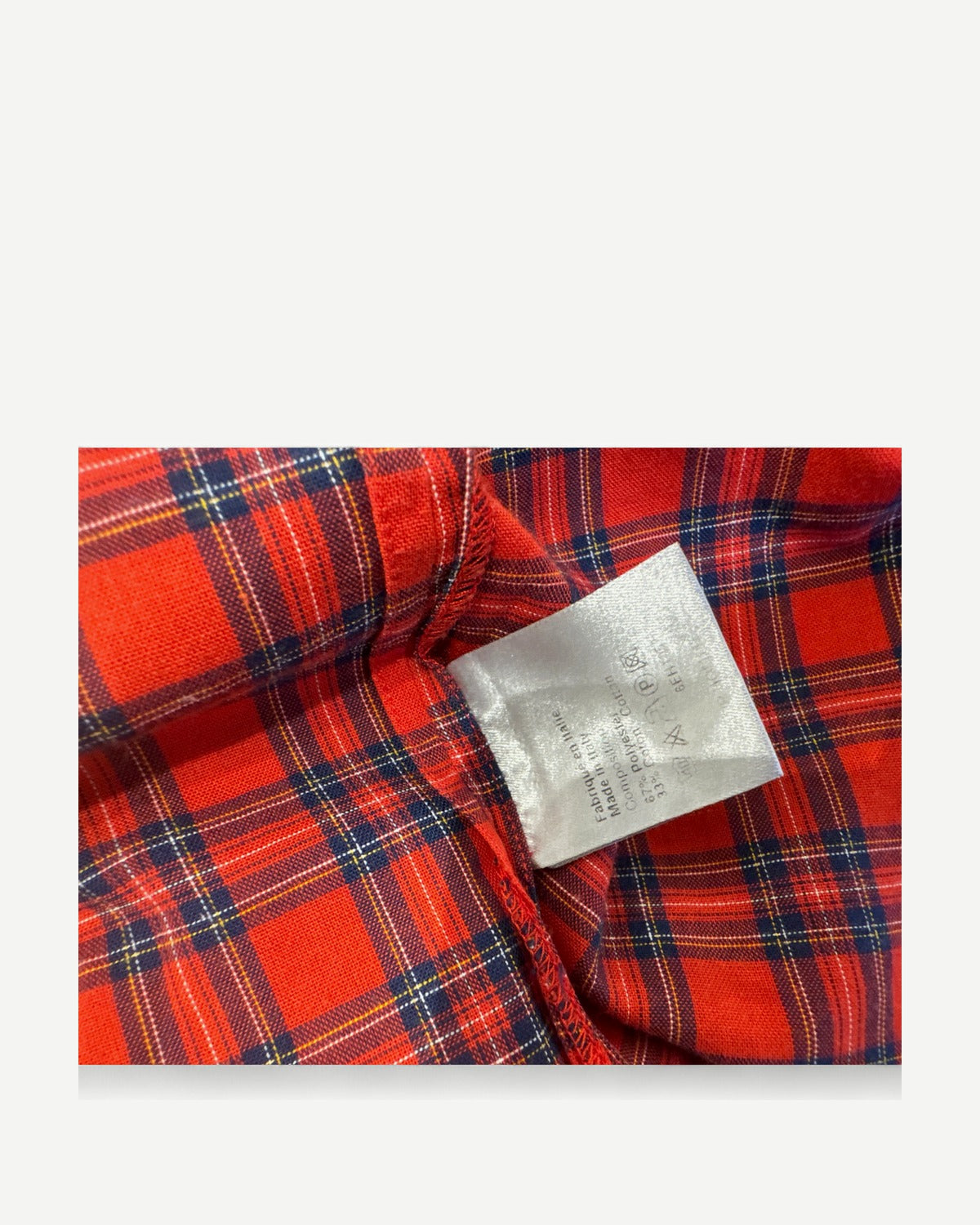 Dior Homme SS06 by Hedi Slimane Tartan Check Shirt