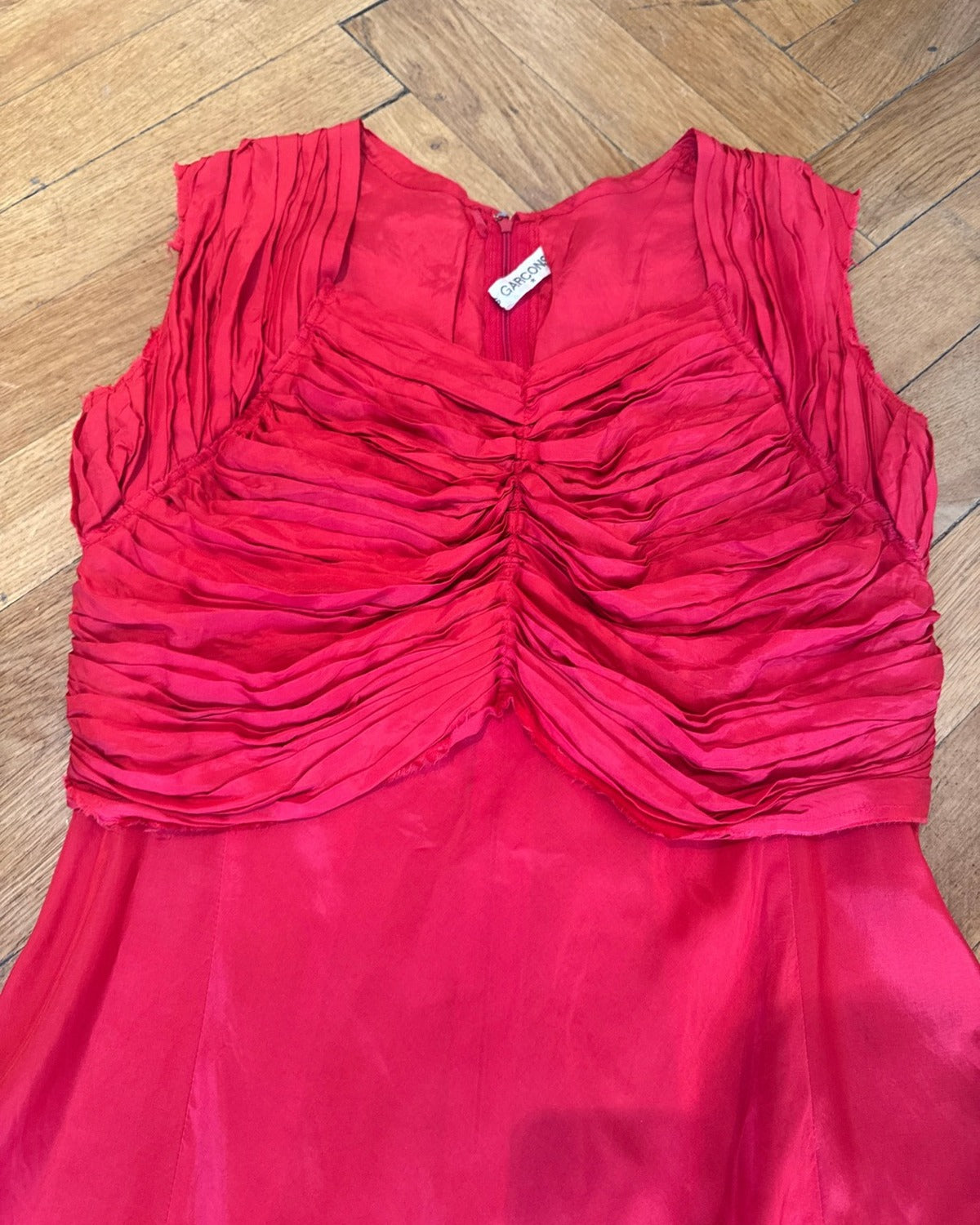 Comme Des Garcons SS00 by Rei Kawakubo Pleated Bustier Dress