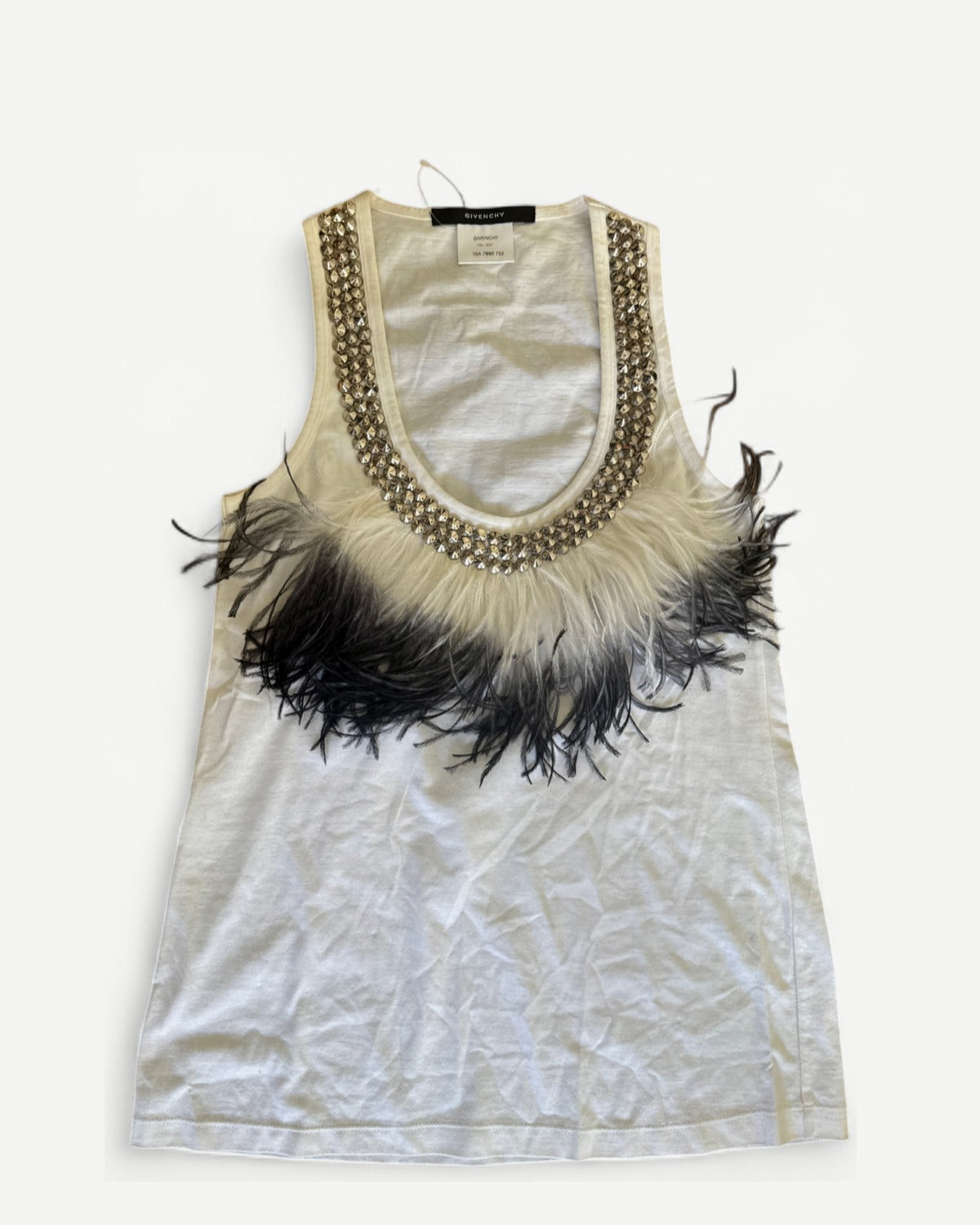 Givenchy FW10 by Riccardo Tisci Studded Feather Top