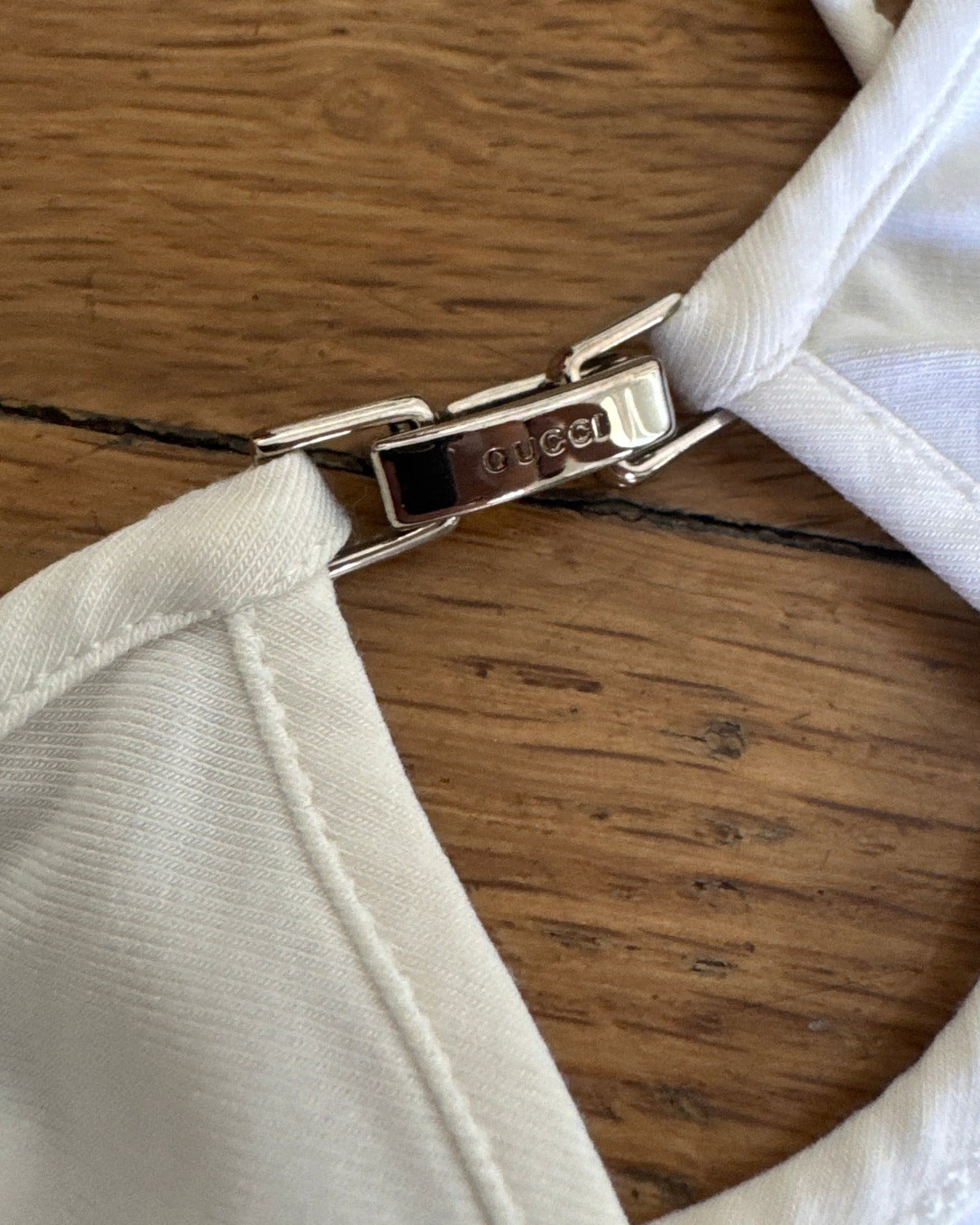 Gucci SS99 by Tom Ford Metal Clasp Backslit Top