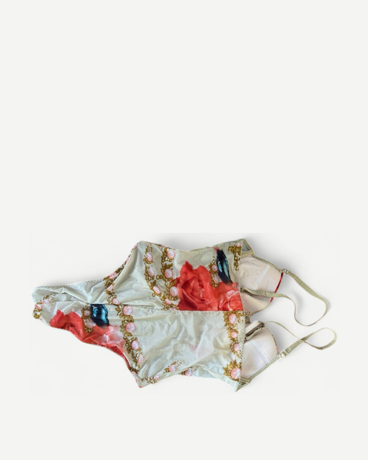 Roberto Cavalli SS01 Liz Taylor Print Bustier Body