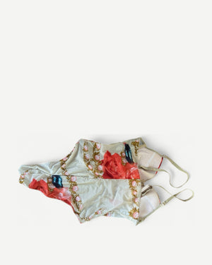 Roberto Cavalli SS01 Liz Taylor Print Bustier Body