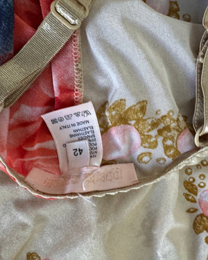 Roberto Cavalli SS01 Liz Taylor Print Bustier Body