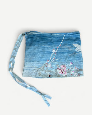 Gucci SS03 by Tom Ford Embroidered Layered Silk Cherry Blossom Mini Wrap Skirt Pareo
