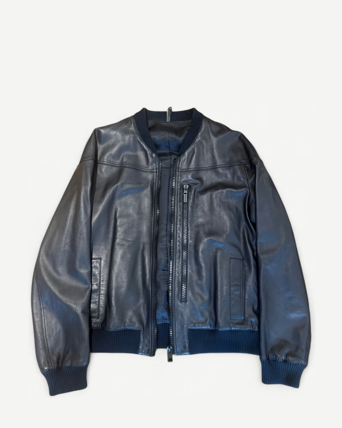 Dior Homme SS07 by Hedi Slimane Black Leather Jacket